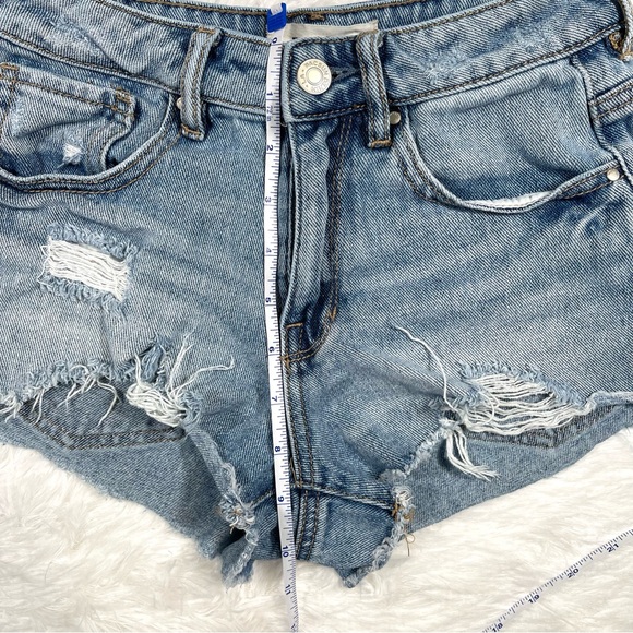 Women’s Pacsun High-Rise Festival Denim Shorts Sz 23 - Picture 4 of 6